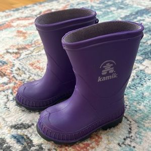 Kamik kids purple boots
